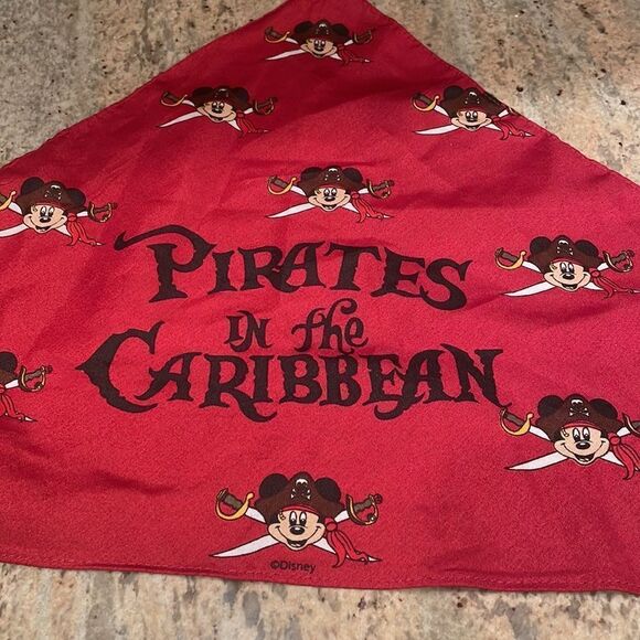 Disney Pirates of the Caribbean red triangle scarf. - Picture 5 of 5